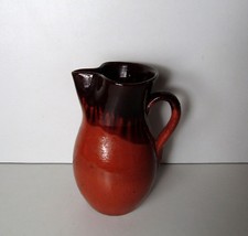 ancien pichet en terre cuite vernissée 20cm