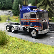 Camion, Tracteur Kenworth K 100 Aérodyne, Bleu & Argent - Brekina 85741 - HO 1/8