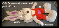 Jouet chien peluche lapin, pouic pouic 40 cm