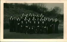 Photo ancienne Forces Navales  F N G B  équipage chasseurs de mines