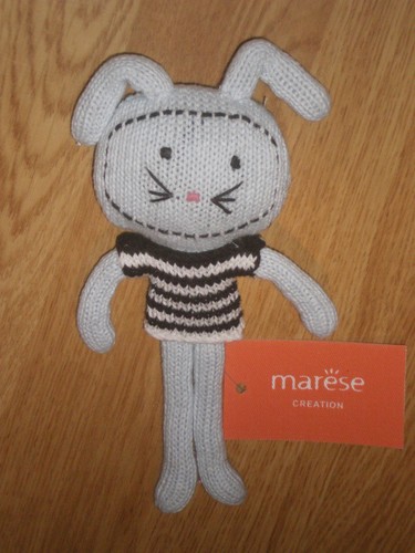 Doudou peluche poupee lapin - peluche,