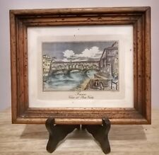 Cadre En Bois Représentant Pont En Italie