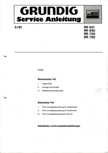 Manuel service pour grundig - de,