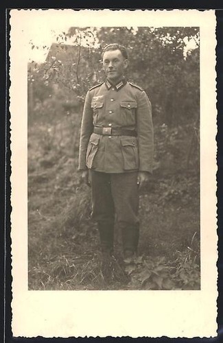 Carte photo echtfoto soldat - carte,