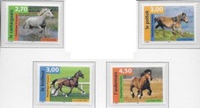 1998 CHEVAUX SERIE  4 timbres neuf ** DU N° 3182  AU N° 3185