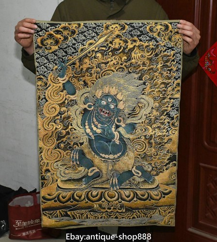 Tibet cloth silk buddha - 35'',