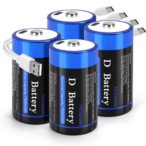 Piles rechargeables lr20 - d, 1,5