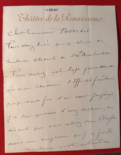 Ce4 lettre signée lucien - -,