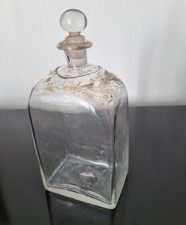 Rare Grand Flacon XVIIIè en Verre Soufflé Epoque Louis XVI 18thC Glass Bottle