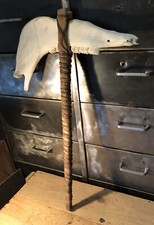 Hache Tomahawk Mâchoire Animal Cheval Indien? L 64 Cm