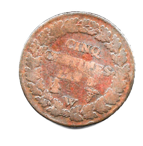 Monnaie cinq centimes dupré - monnaie,