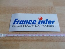 Autocollant FRANCE INTER - PLUS HAUT LA RADIO!