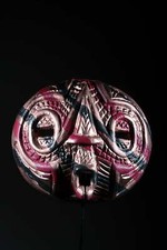 art contemporain africain masque Luba camouflé 107