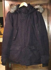 Parka Bershka Homme, noire, M, très bon état