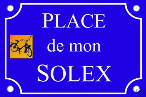 Plaque rue place mobylette - rue,