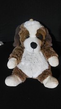 doudou peluche chien saint Bernard marron blanc beige RODADOU RODA 21cm