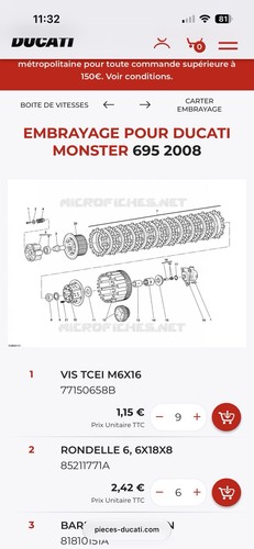 Embrayage ducati monster - ducati,