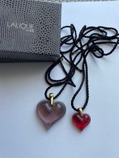Collier Coeur Lalique Rouge