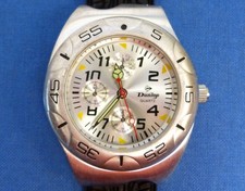 Montre Publicitaire - PNEUS DUNLOP Cadran Argent, ne fonctionne pas, pile usée ?