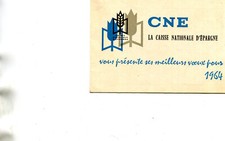 Calendrier Année 1964 avec