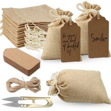 Lot de 32 sachets en toile de