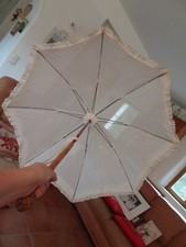 ancienne ombrelle en bambou racine et tissu