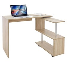 Bureau en angle sonoma table de travail pivotant 90° bureau informatique pour PC