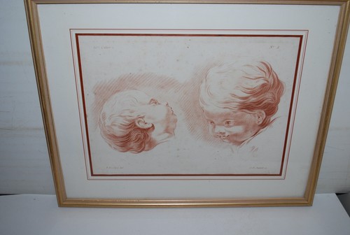 Gravure sanguine enfants - gravure, la