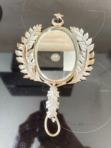 Ancien miroir face main - ancien,