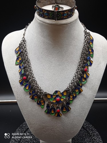 Ancienne parure collier bague - parure,