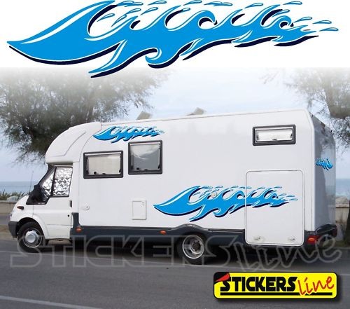 Autocollants camping car sea - camping-car,