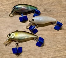 LUCKY CRAFT - LOT DE 3 - PETITS LEURRES À BAVETTE - NEUFS SANS BLISTERS - RARES 