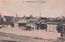 Carte postale ancienne postcard PORNIC LOIRE-ATL la gare timbrée 1908