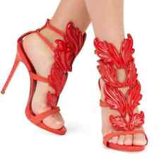 gladiator 13 cm Sexy Red rot peeptoes fetish sky sandals high heels 43 42 us11