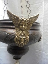 ANCIEN GRAND LUSTRE D’ÉGLISE XIXème ÉLECTRIFIÉ H: 142 cm DN1317