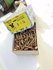 Vis à bois laiton tête fraisée à fente 6 x 1 1/4 GKN Nettkefolds x20 vis