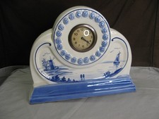 Horloge faïence craquelée