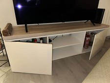 meuble TV avec rangement bois