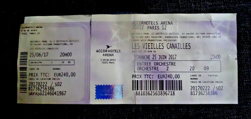 Johnny hallyday billet - johnny,