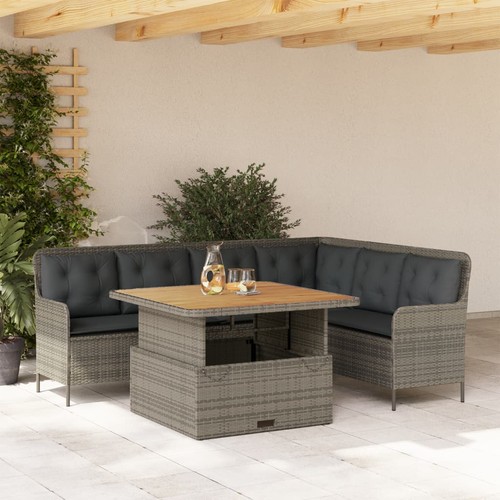 Salon jardin avec coussins - jardin,