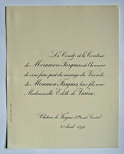 VICOMTE DE MIRAMON FARGUES