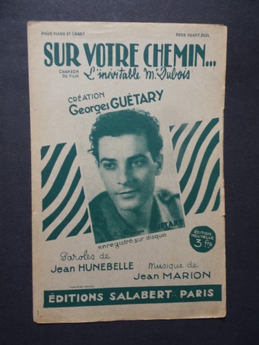Partition sur votre chemin - partition,