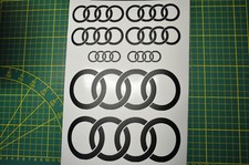 kit   8 STICKERS AUDI