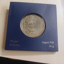 France Blister D’Une Pièce De 50 Euro Argent 2010 La Semeuse En Marche