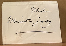 Mademoiselle Mars actrice enveloppe autographe 1838