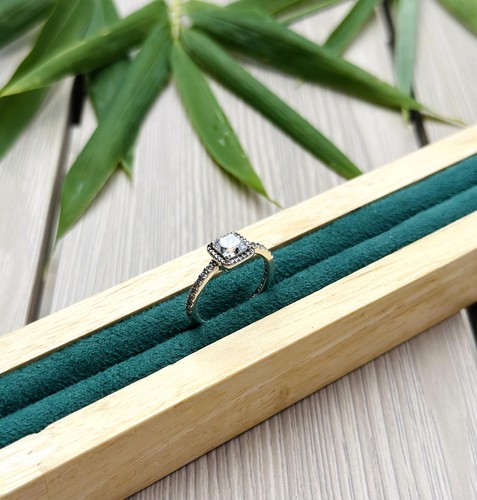 Bague pandora halo - bague, carré