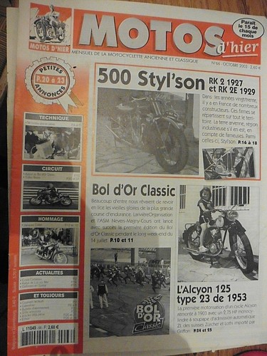Motos hier ratier - motos, c6s