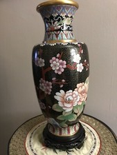 CLOISONNE VASE BRONZE EMAUX