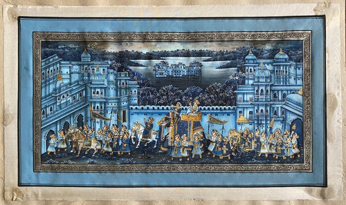 Tableau peinture soie - peinture, /