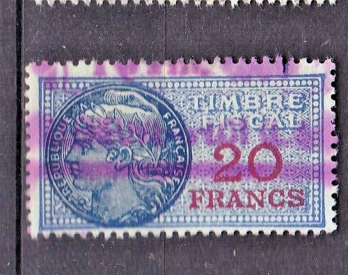 Timbre france fiscaux - france,